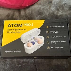 Audien Hearing Atom Pro 2 Rechargeable Hearing Aids